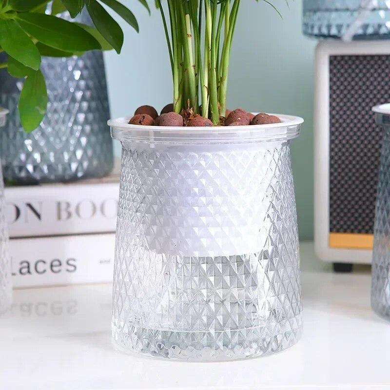 Hydroponic Tower - 2024 Transparent Self Watering Flower Pot