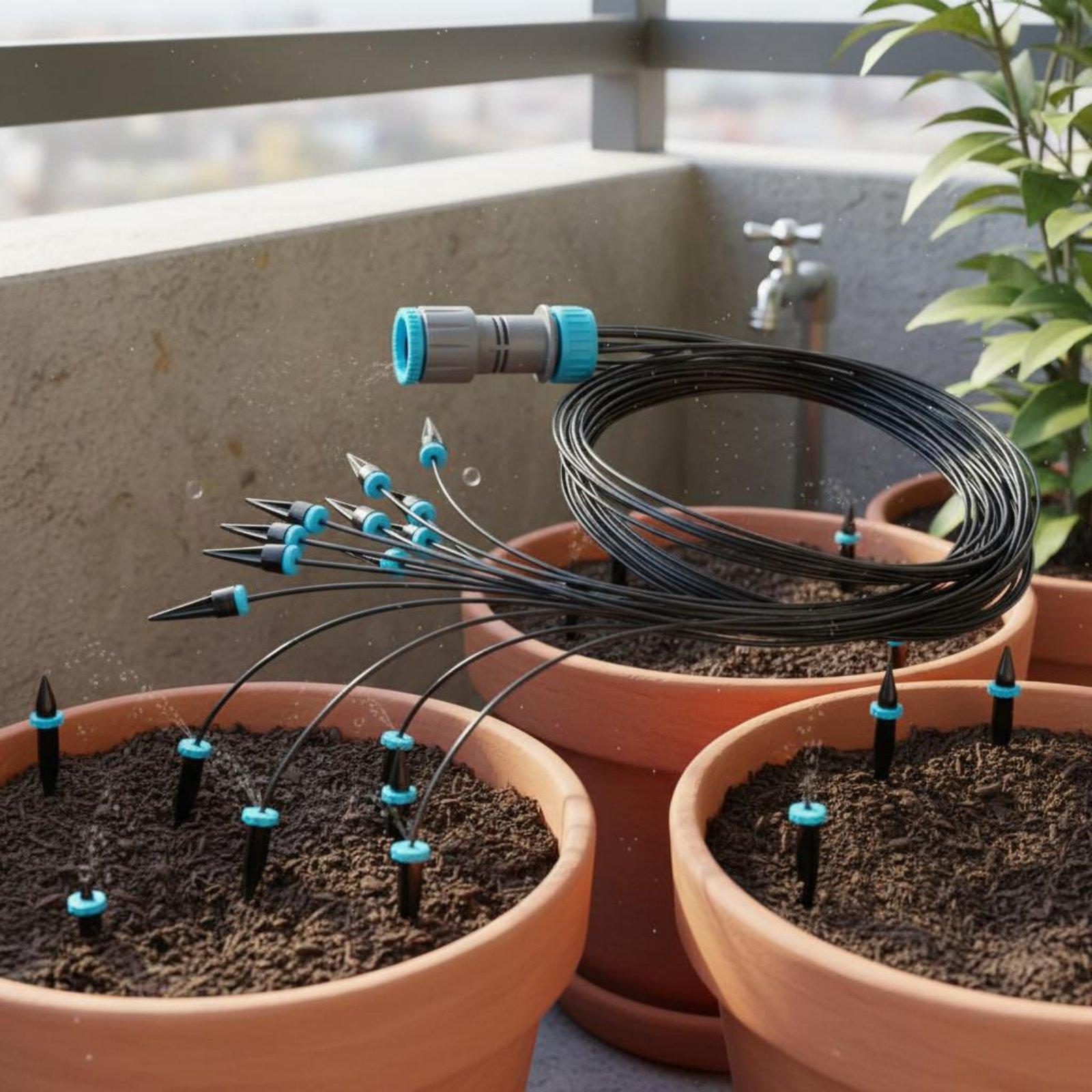 10-Head Drip Irrigation Kit Ad - Automatic Watering 评论和价格