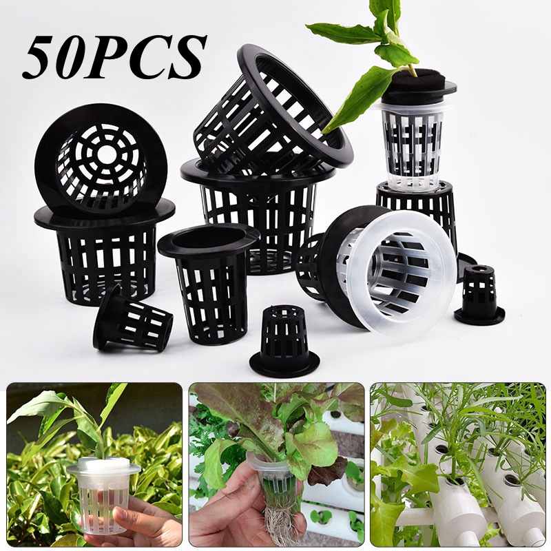 50Pcs Black White Soilless Mes - Hydroponic Grow Pod 评论和价格
