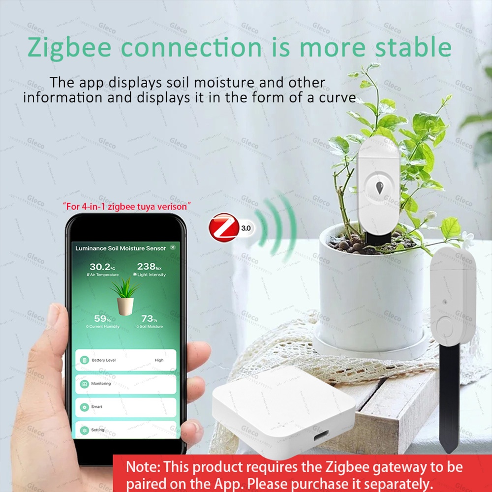 Zigbee Soil Moisture Sensor Me - Plant Monitor 评论和价格