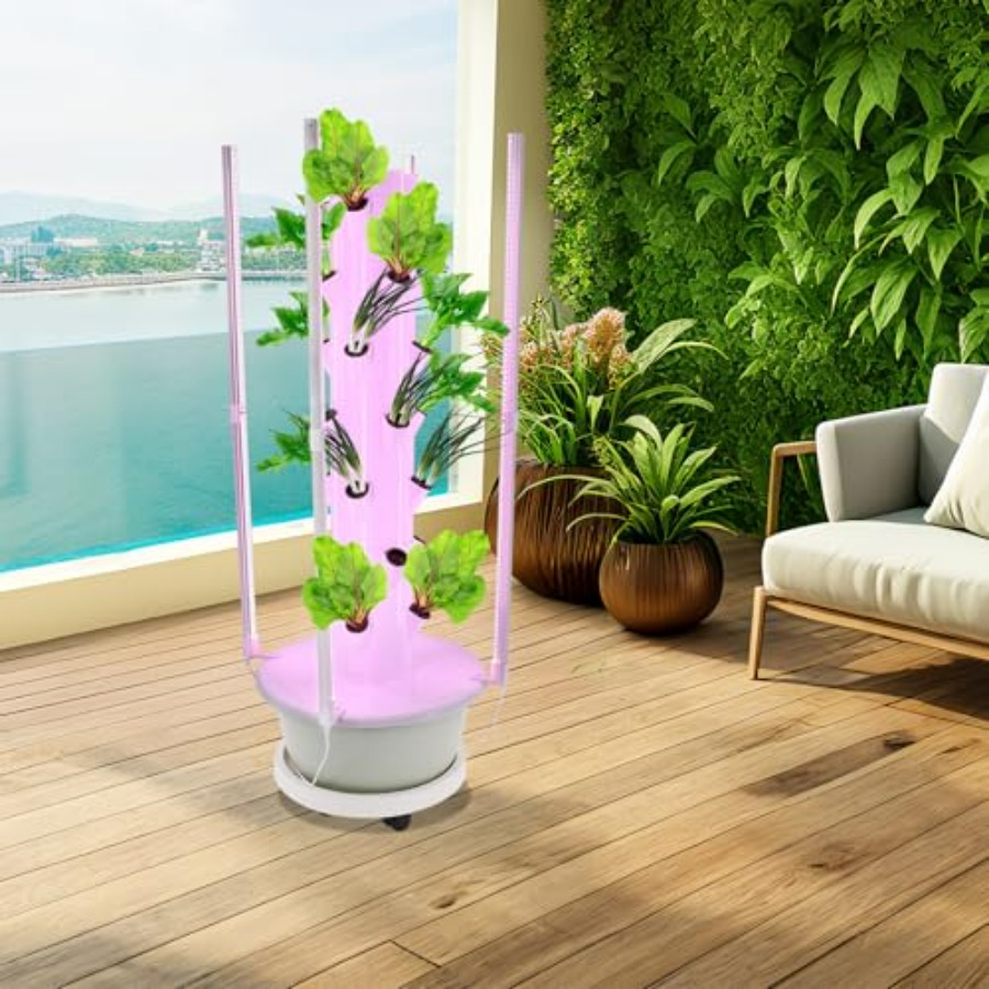 Hydroponic growing tower for i - Hydroponic Tower 评论和价格